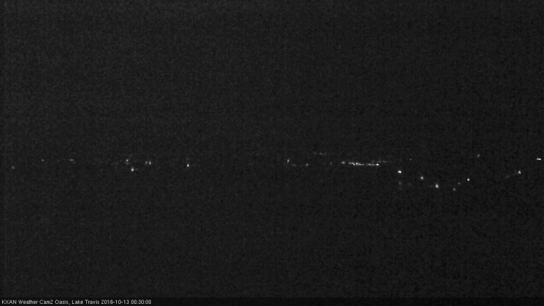 Lake Travis webcam, October 12, 2016 11:40 PM CT
