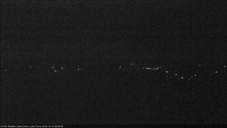Lake Travis webcam, October 12, 2016 11:45 PM CT
