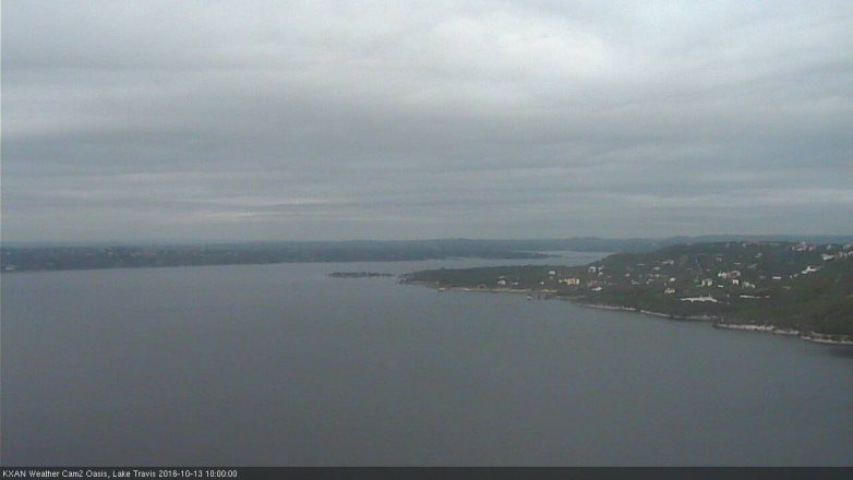 Lake Travis webcam, October 13, 2016 9:05 AM CT
