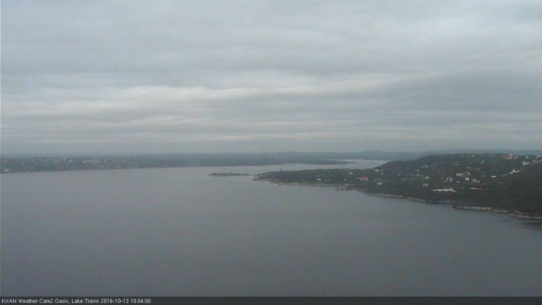 Lake Travis webcam, October 13, 2016 9:15 AM CT