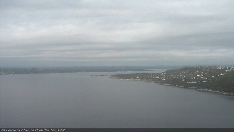 Lake Travis webcam, October 13, 2016 9:35 AM CT