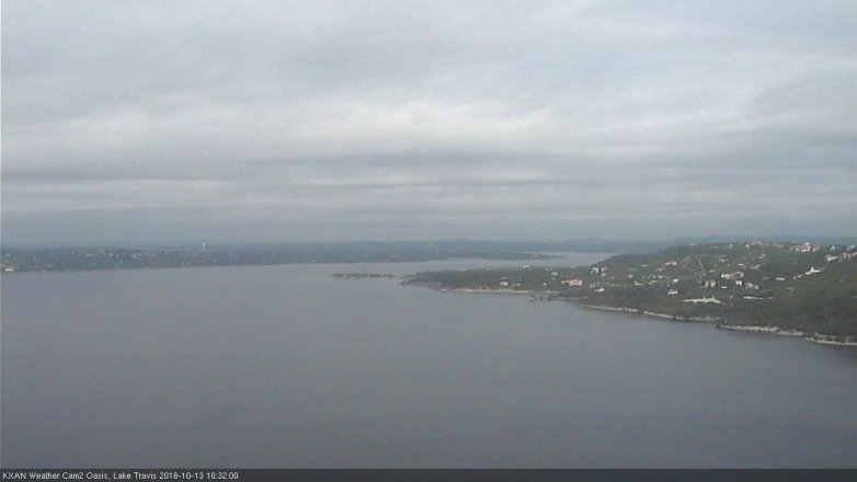 Lake Travis webcam, October 13, 2016 9:40 AM CT