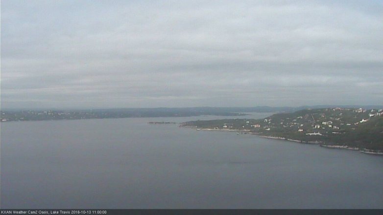 Lake Travis webcam, October 13, 2016 10:20 AM CT