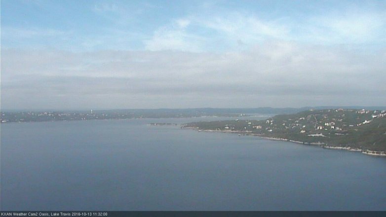 Lake Travis webcam, October 13, 2016 10:45 AM CT