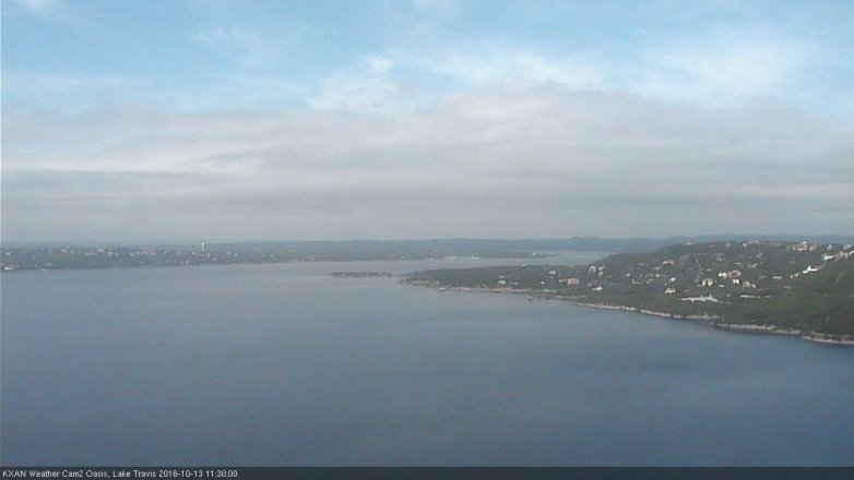 Lake Travis webcam, October 13, 2016 10:55 AM CT