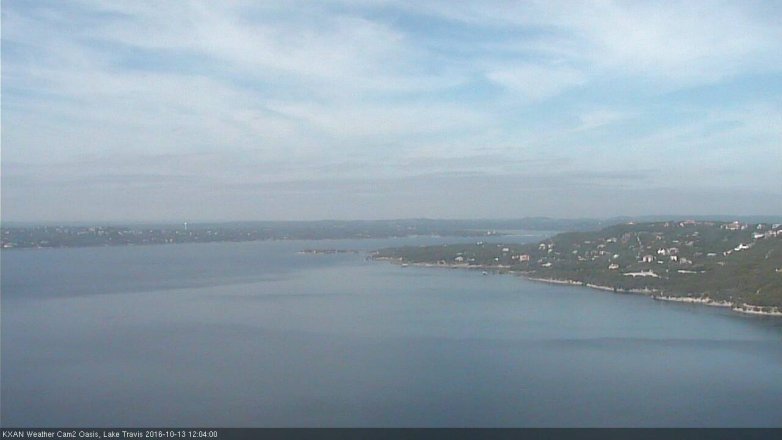 Lake Travis webcam, October 13, 2016 11:20 AM CT