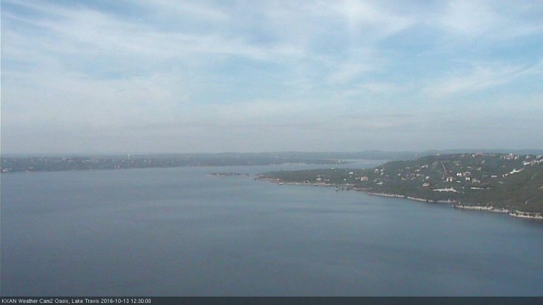 Lake Travis webcam, October 13, 2016 11:35 AM CT