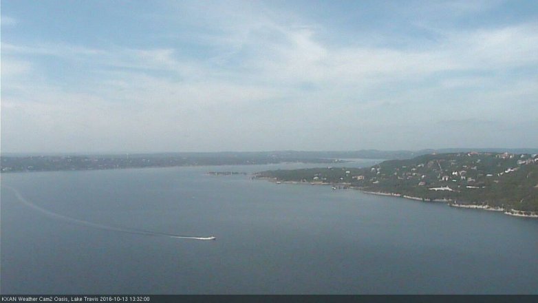 Lake Travis webcam, October 13, 2016 12:40 PM CT