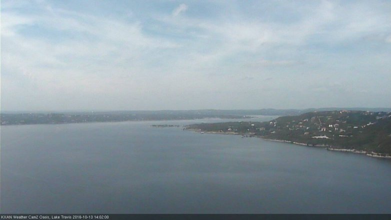 Lake Travis webcam, October 13, 2016 1:10 PM CT