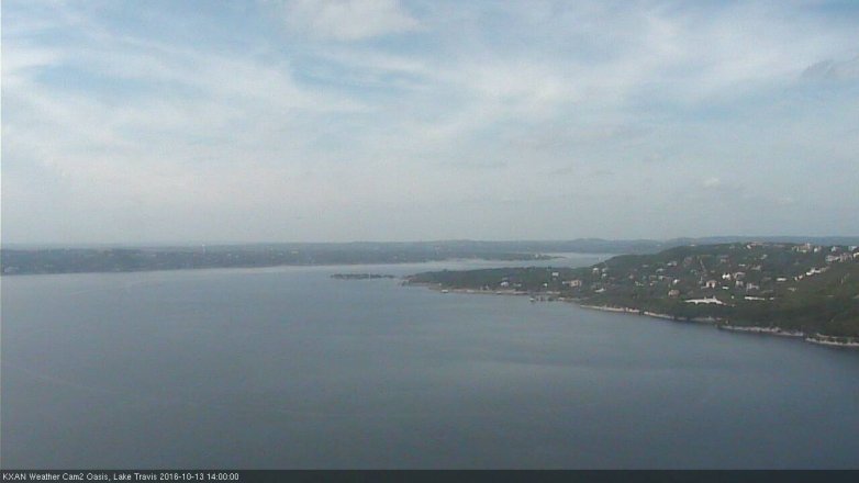 Lake Travis webcam, October 13, 2016 1:15 PM CT