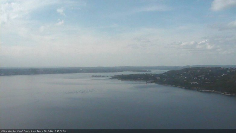 Lake Travis webcam, October 13, 2016 2:10 PM CT
