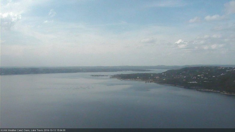 Lake Travis webcam, October 13, 2016 2:15 PM CT