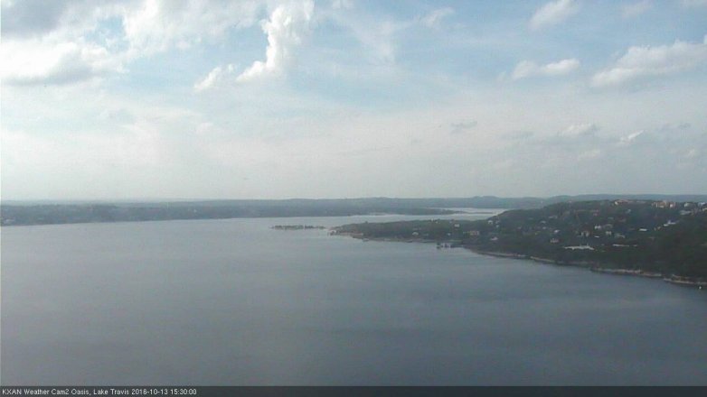 Lake Travis webcam, October 13, 2016 2:45 PM CT