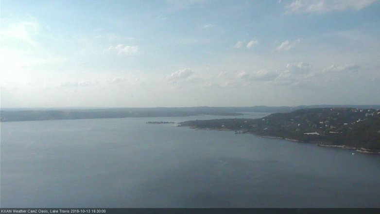 Lake Travis webcam, October 13, 2016 3:55 PM CT