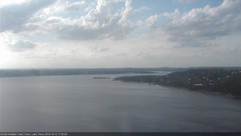 Lake Travis webcam, October 13, 2016 4:10 PM CT