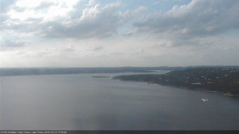 Lake Travis webcam, October 13, 2016 4:15 PM CT