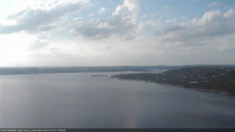 Lake Travis webcam, October 13, 2016 4:20 PM CT