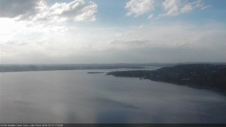 Lake Travis webcam, October 13, 2016 4:45 PM CT
