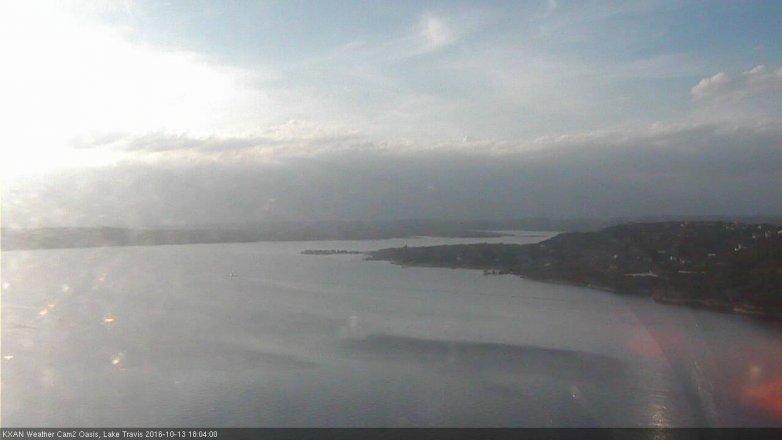 Lake Travis webcam, October 13, 2016 5:15 PM CT