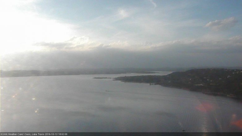 Lake Travis webcam, October 13, 2016 5:25 PM CT