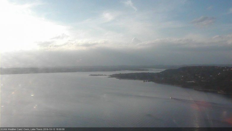 Lake Travis webcam, October 13, 2016 5:30 PM CT