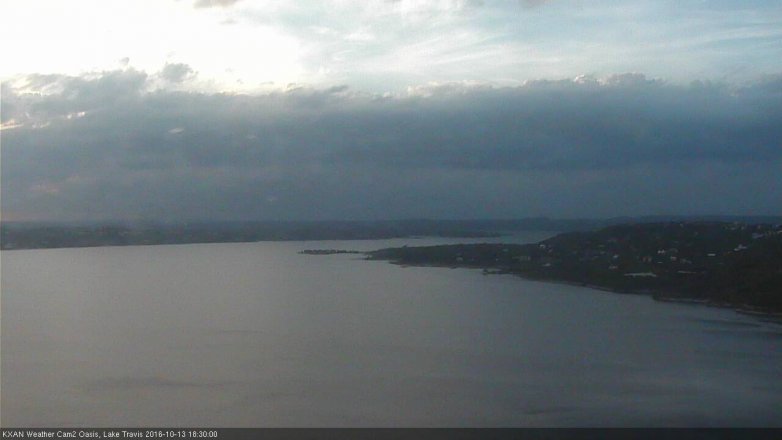 Lake Travis webcam, October 13, 2016 5:50 PM CT