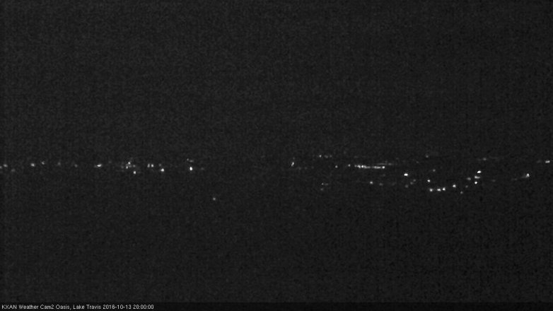 Lake Travis webcam, October 13, 2016 7:10 PM CT
