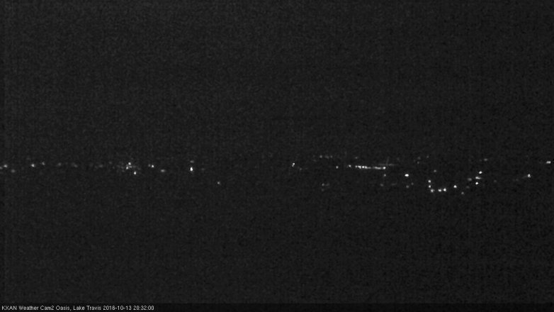 Lake Travis webcam, October 13, 2016 7:45 PM CT