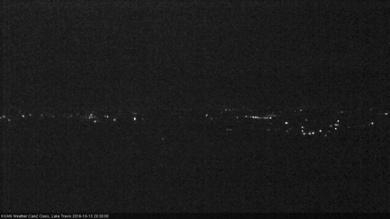 Lake Travis webcam, October 13, 2016 7:55 PM CT