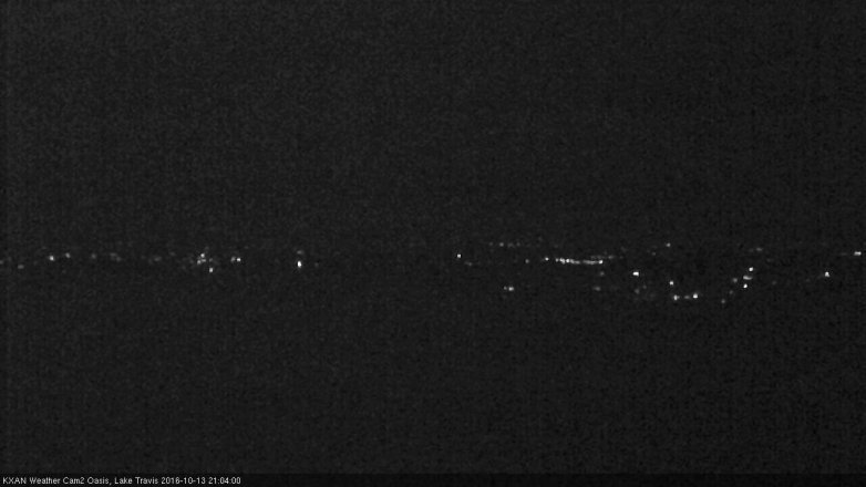 Lake Travis webcam, October 13, 2016 8:30 PM CT
