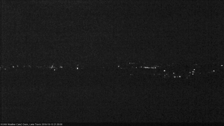 Lake Travis webcam, October 13, 2016 8:35 PM CT