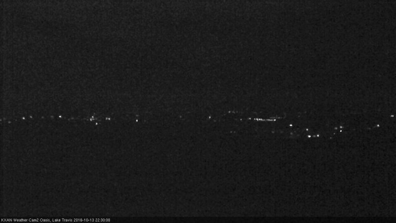 Lake Travis webcam, October 13, 2016 9:55 PM CT