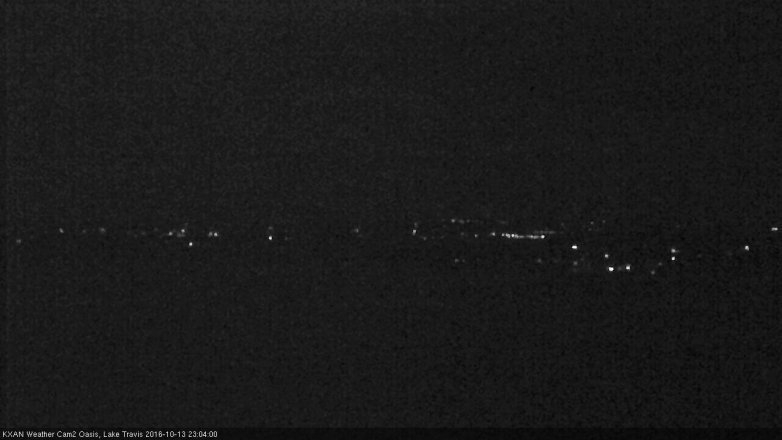 Lake Travis webcam, October 13, 2016 10:20 PM CT