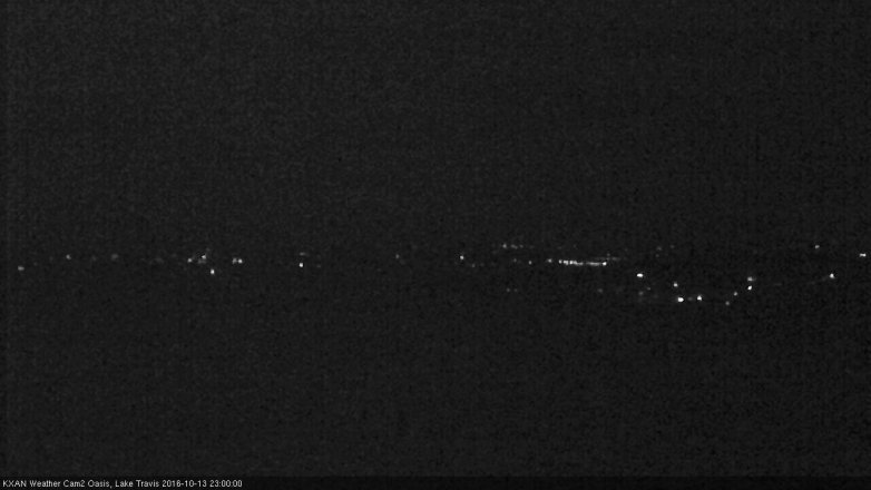 Lake Travis webcam, October 13, 2016 10:30 PM CT