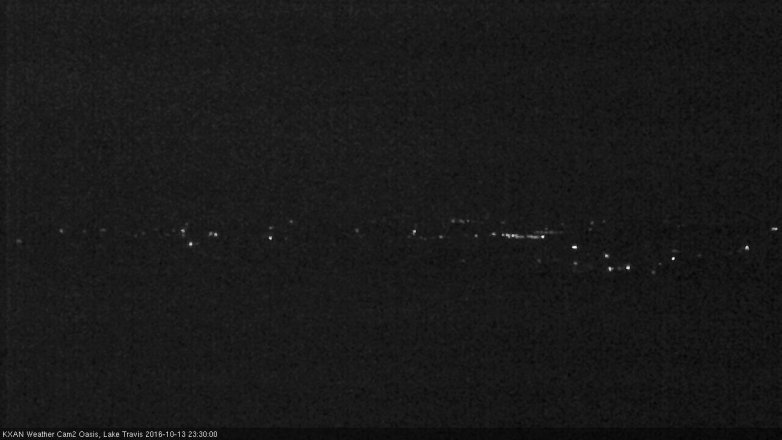 Lake Travis webcam, October 13, 2016 10:35 PM CT