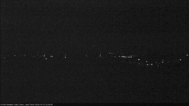 Lake Travis webcam, October 13, 2016 11:00 PM CT