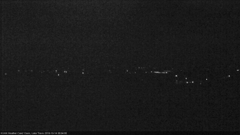 Lake Travis webcam, October 13, 2016 11:10 PM CT
