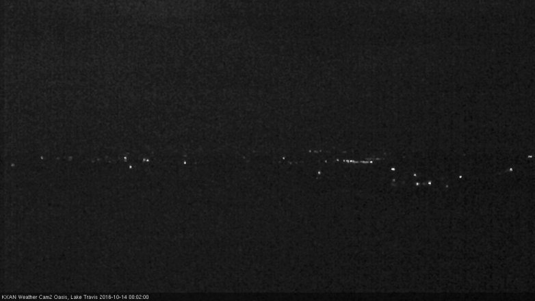 Lake Travis webcam, October 13, 2016 11:25 PM CT