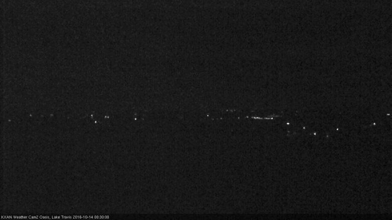 Lake Travis webcam, October 13, 2016 11:40 PM CT