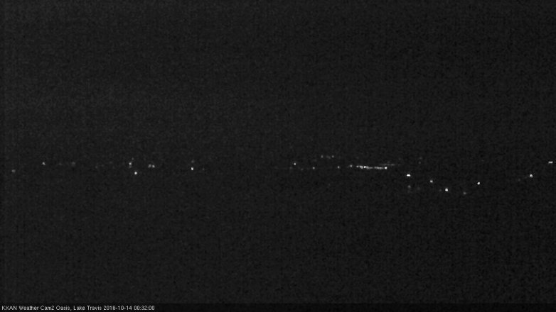 Lake Travis webcam, October 13, 2016 11:55 PM CT