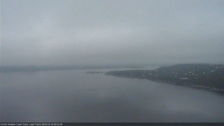 Lake Travis webcam, October 14, 2016 9:00 AM CT