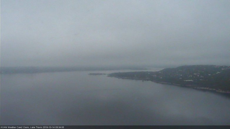 Lake Travis webcam, October 14, 2016 9:05 AM CT