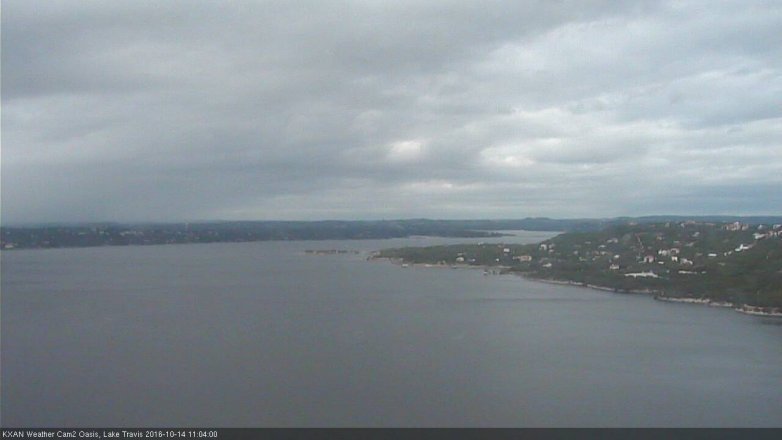 Lake Travis webcam, October 14, 2016 10:20 AM CT