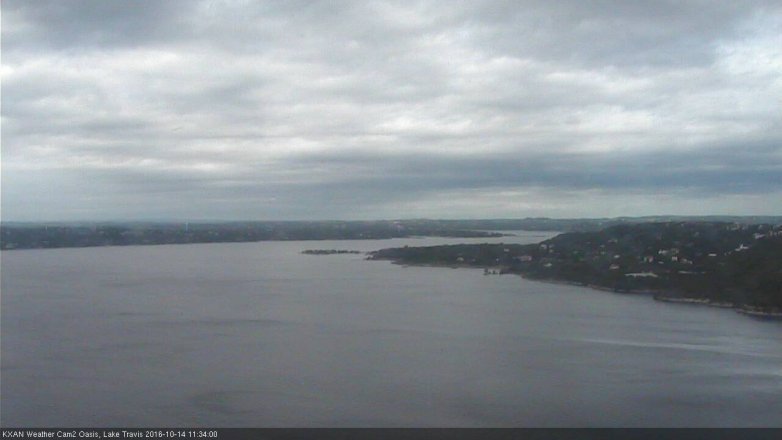 Lake Travis webcam, October 14, 2016 10:40 AM CT