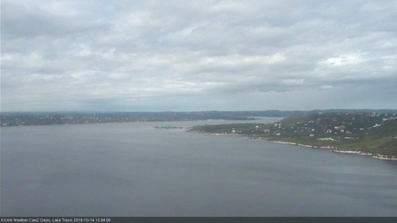 Lake Travis webcam, October 14, 2016 11:30 AM CT