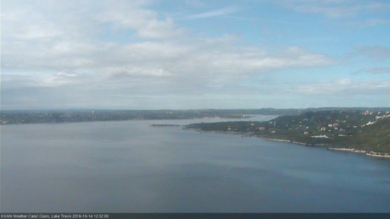 Lake Travis webcam, October 14, 2016 11:40 AM CT