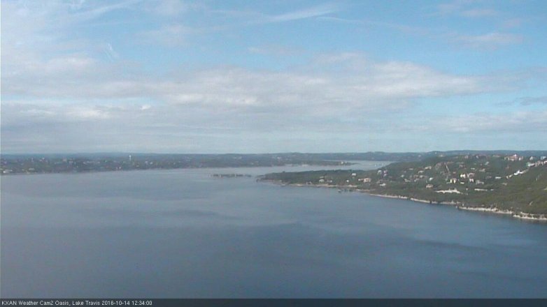 Lake Travis webcam, October 14, 2016 11:45 AM CT