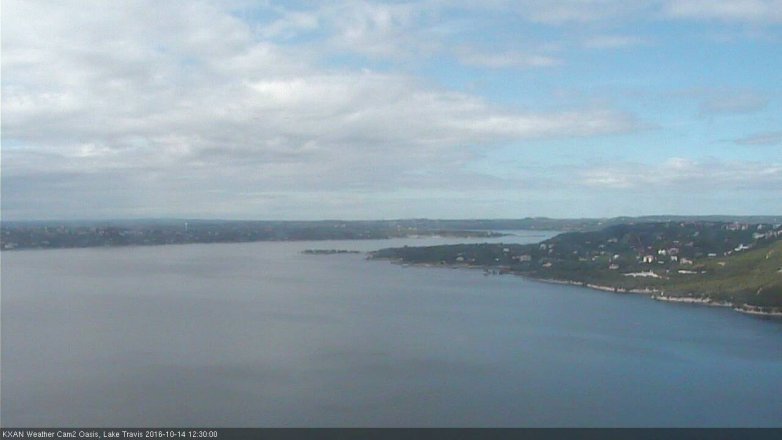 Lake Travis webcam, October 14, 2016 11:55 AM CT