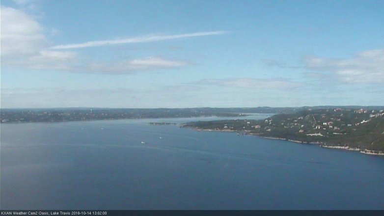 Lake Travis webcam, October 14, 2016 12:10 PM CT