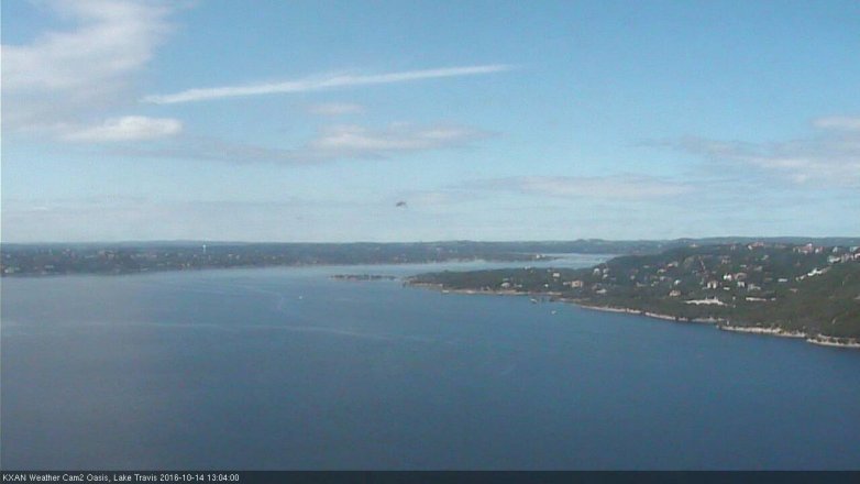 Lake Travis webcam, October 14, 2016 12:20 PM CT